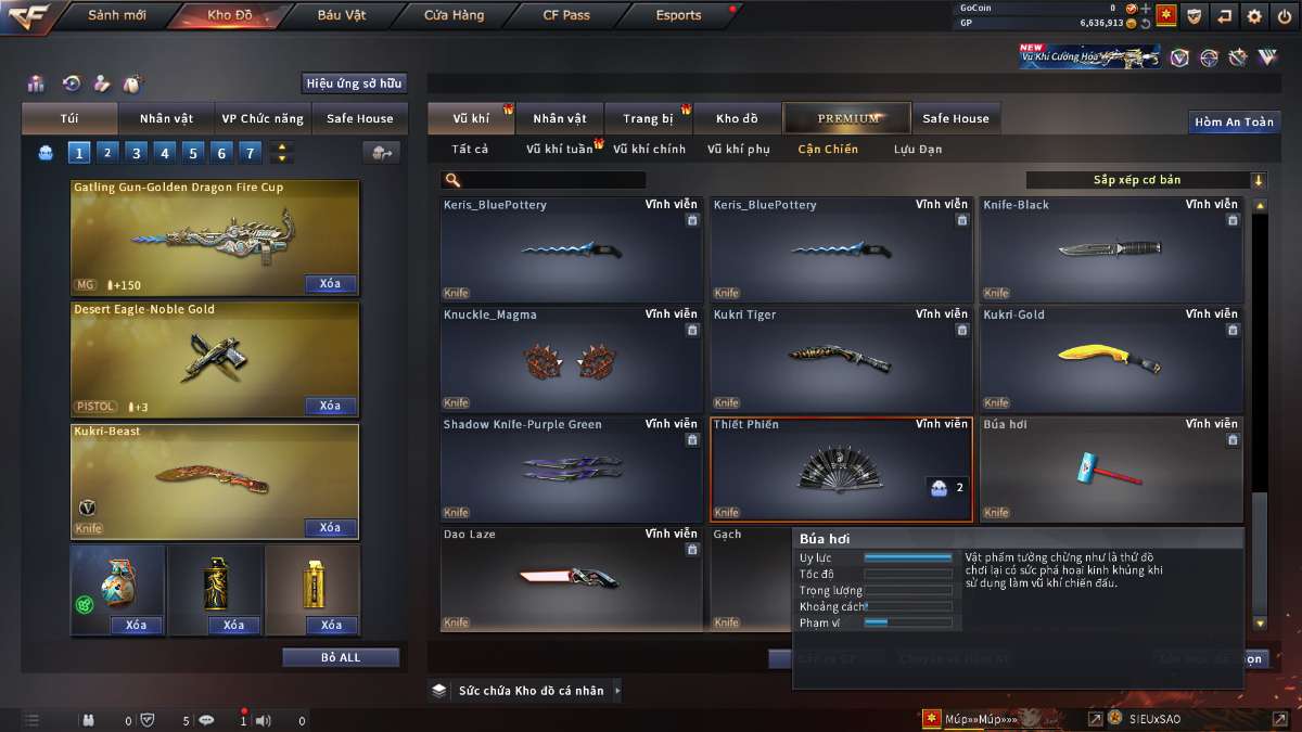 shop acc cf uy tin gia re